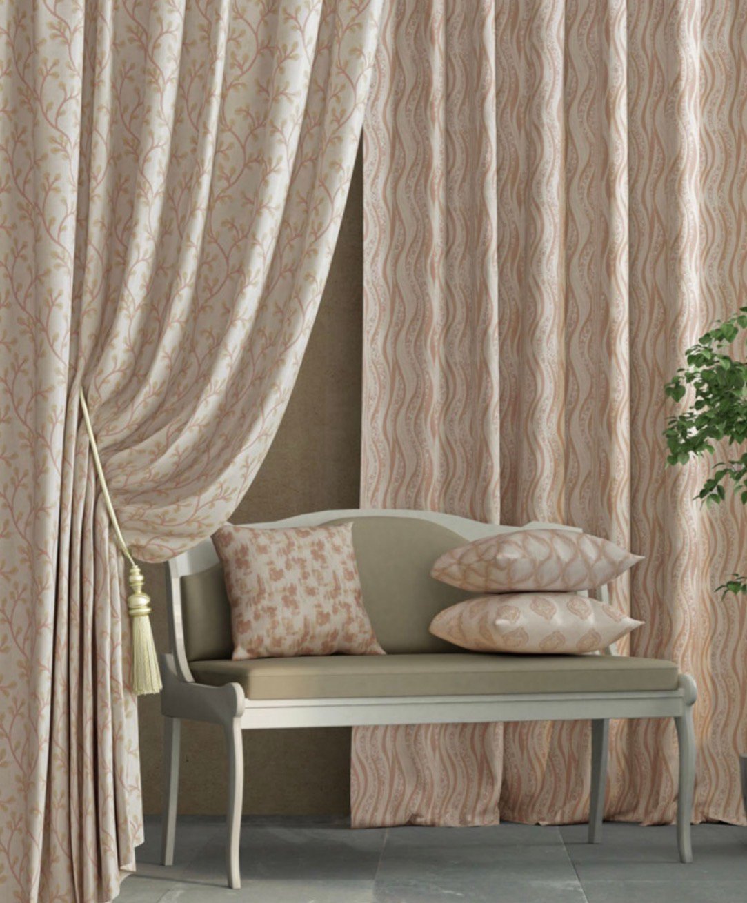 Bedroom Curtains by Tulip Decor in Noida