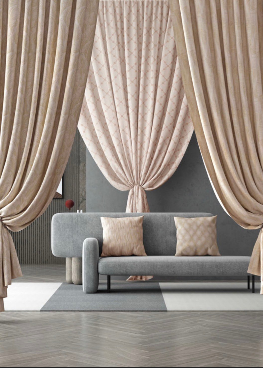Living Room Curtains by Tulip Decor in Noida