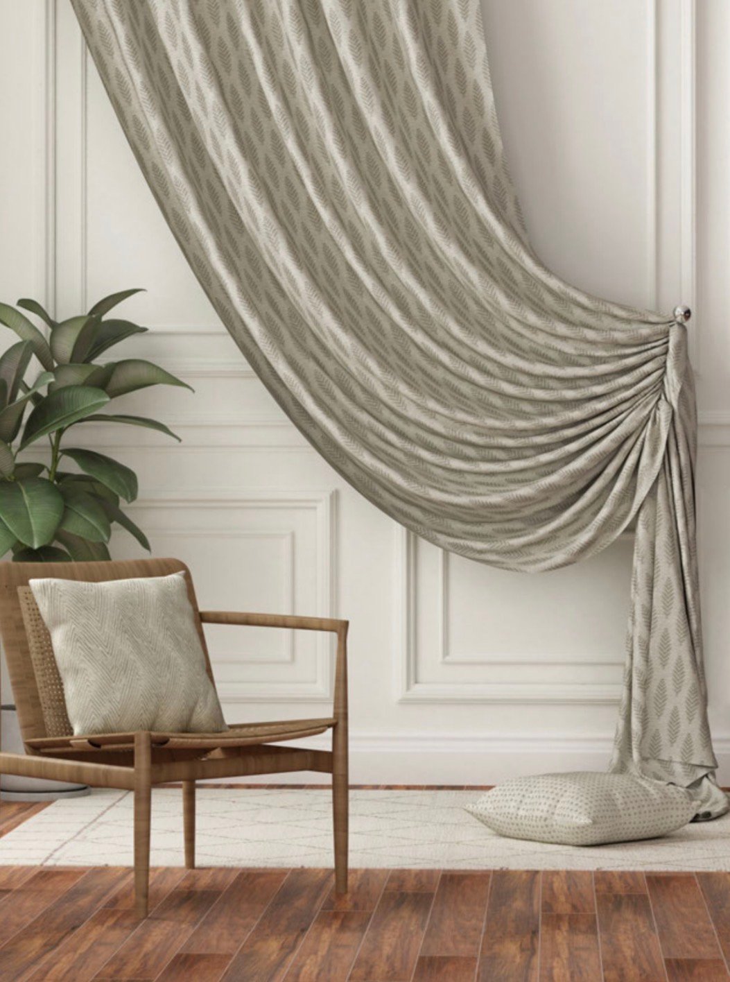 Luxury curtains in Noida by Tulip Decor Wallpaper