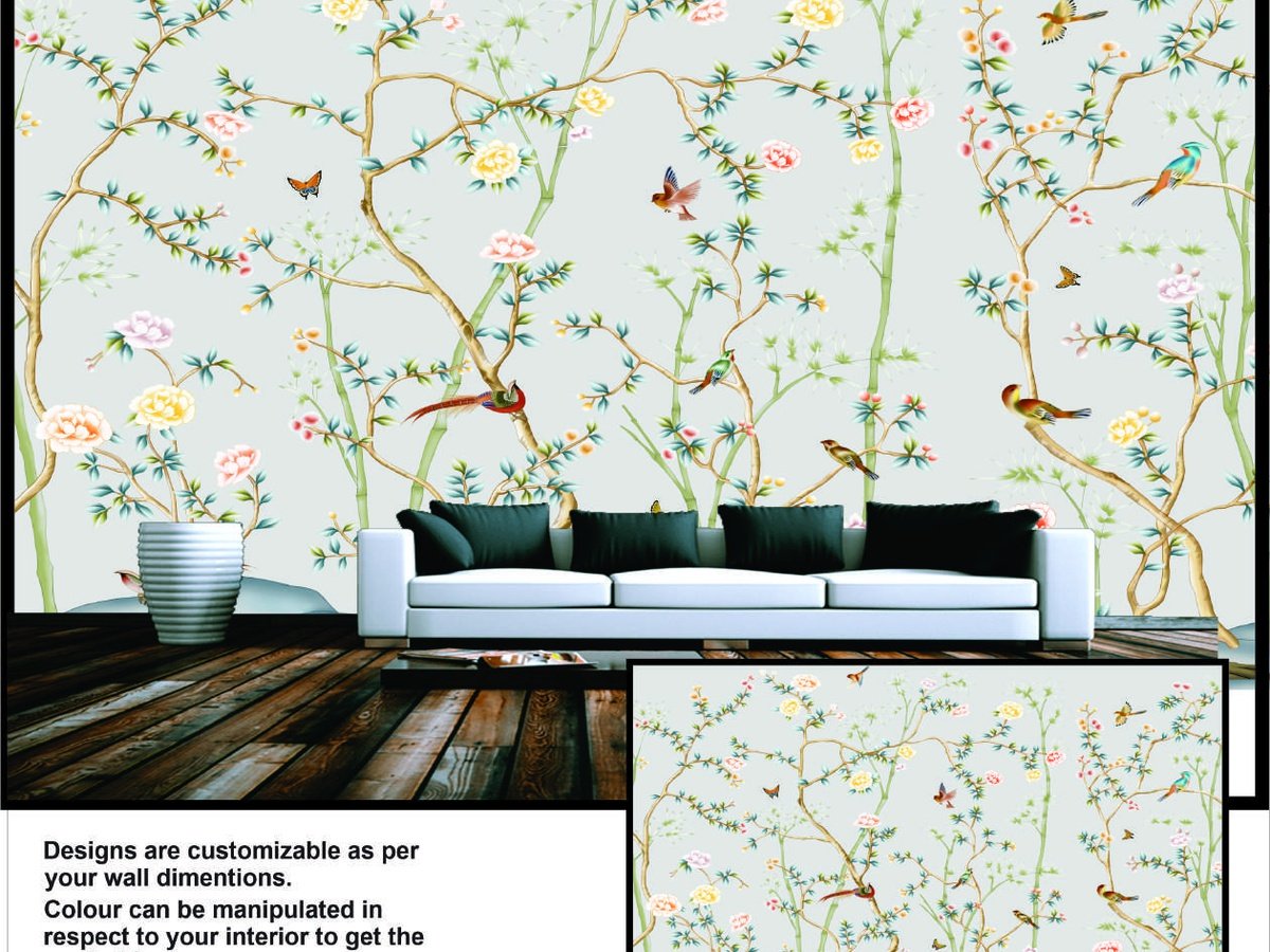 Luxury wallpaper installation in Noida 20