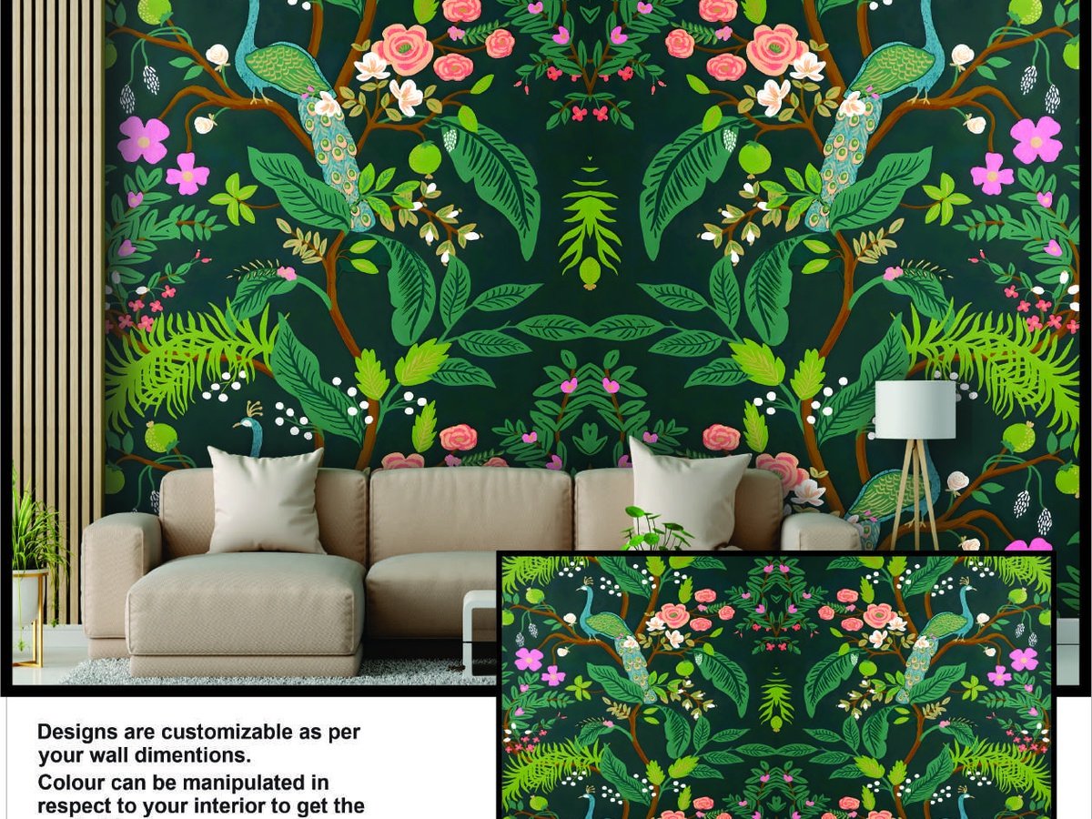 Luxury wallpaper installation in Noida 22