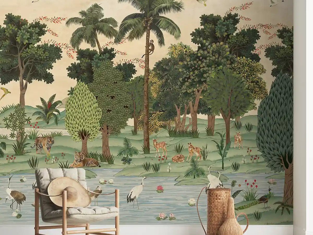 Luxury wallpaper installation in Noida 47