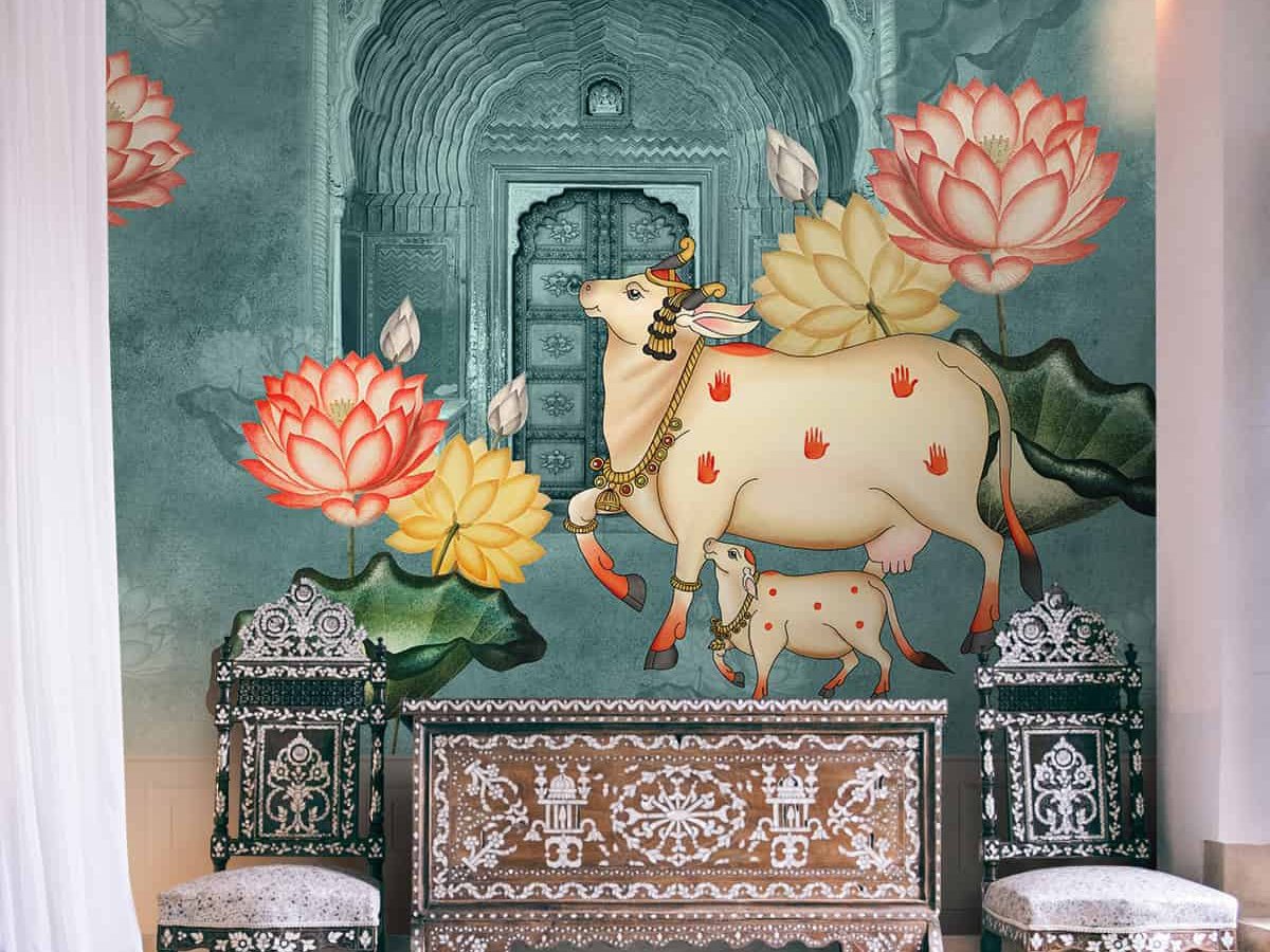 Luxury wallpaper installation in Noida 5