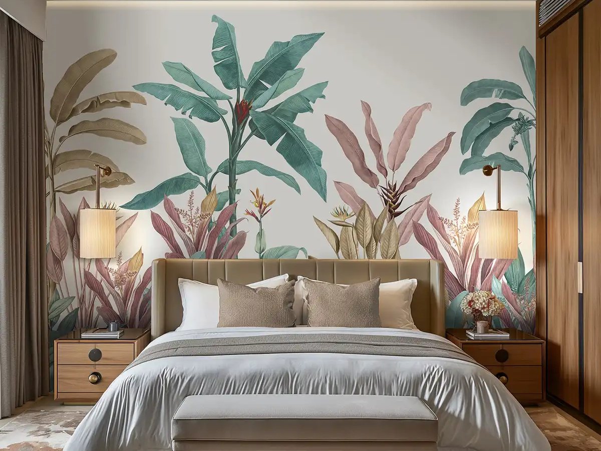 Premium wallpaper support for curtain-led interiors