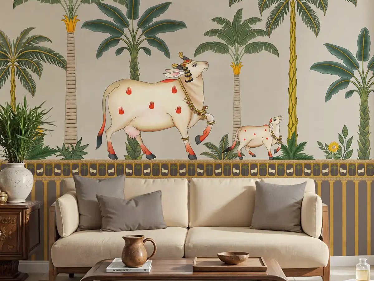 Luxury wallpaper installation in Noida 8